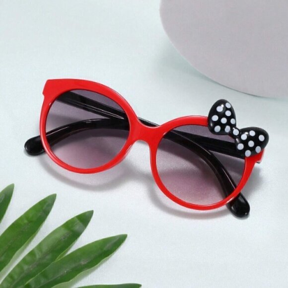 NWT Adorable Sweet Bow Decor Glasses for Little Girls- Minnie Mouse Inspired - Picture 2 of 4